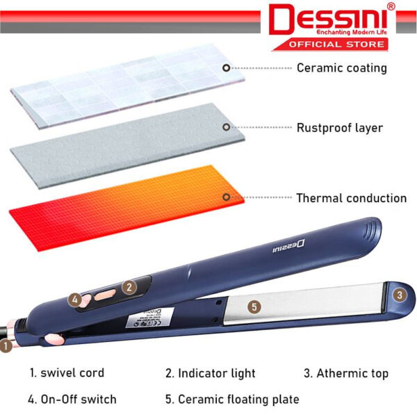 اتو مو برقی دسینی مدل DS-VP3