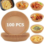 بسته 100 تایی کاغذ روغنی سرخ کن مدل Air Fryer ایر فرایر 25 سانتی - تصویر 5
